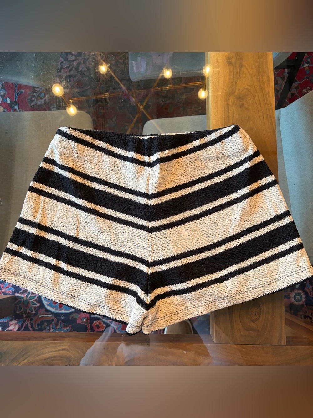 Zara Striped Knit Shorts